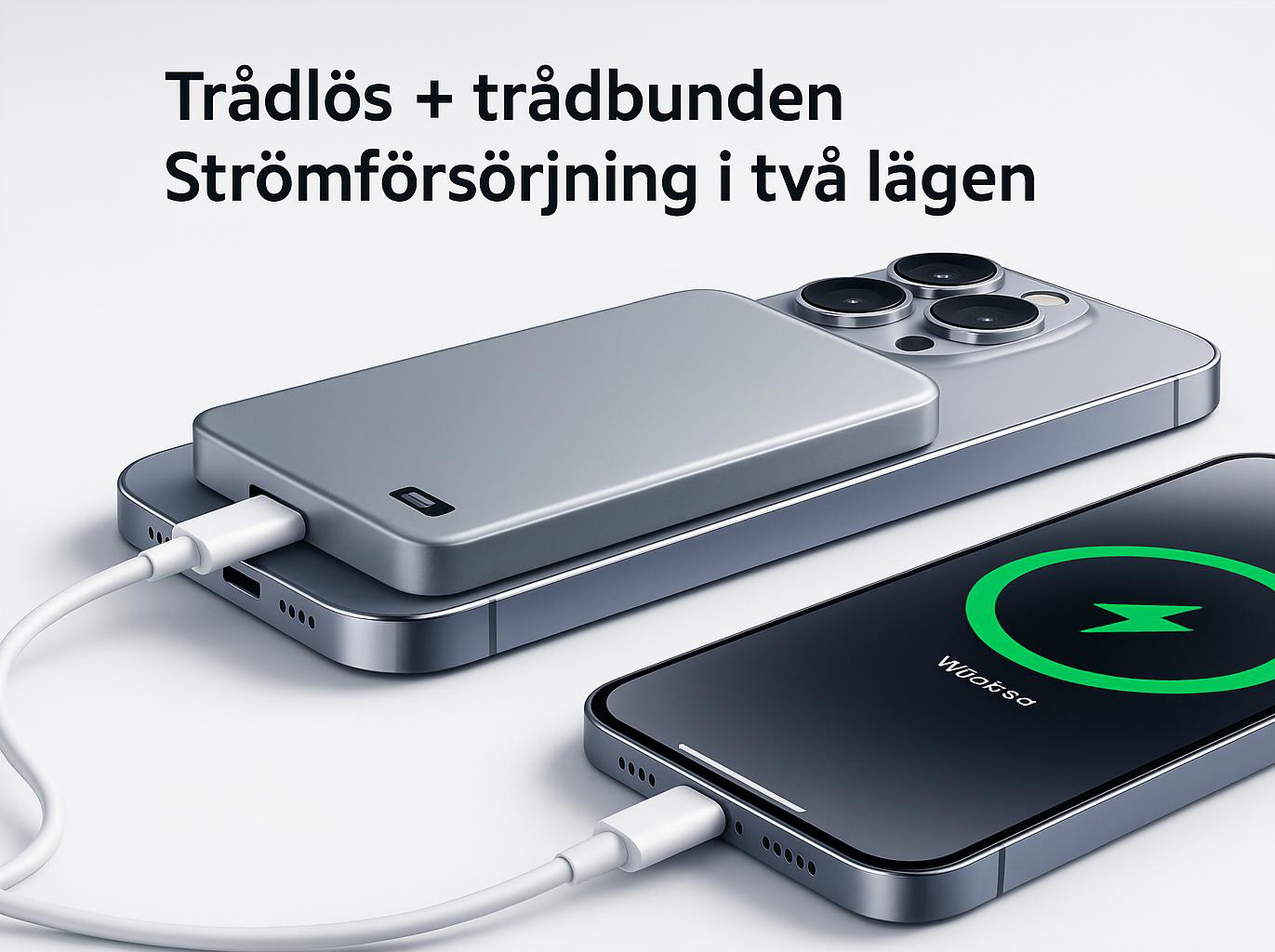 Magnetisk Powerbank 5000-10000mAh